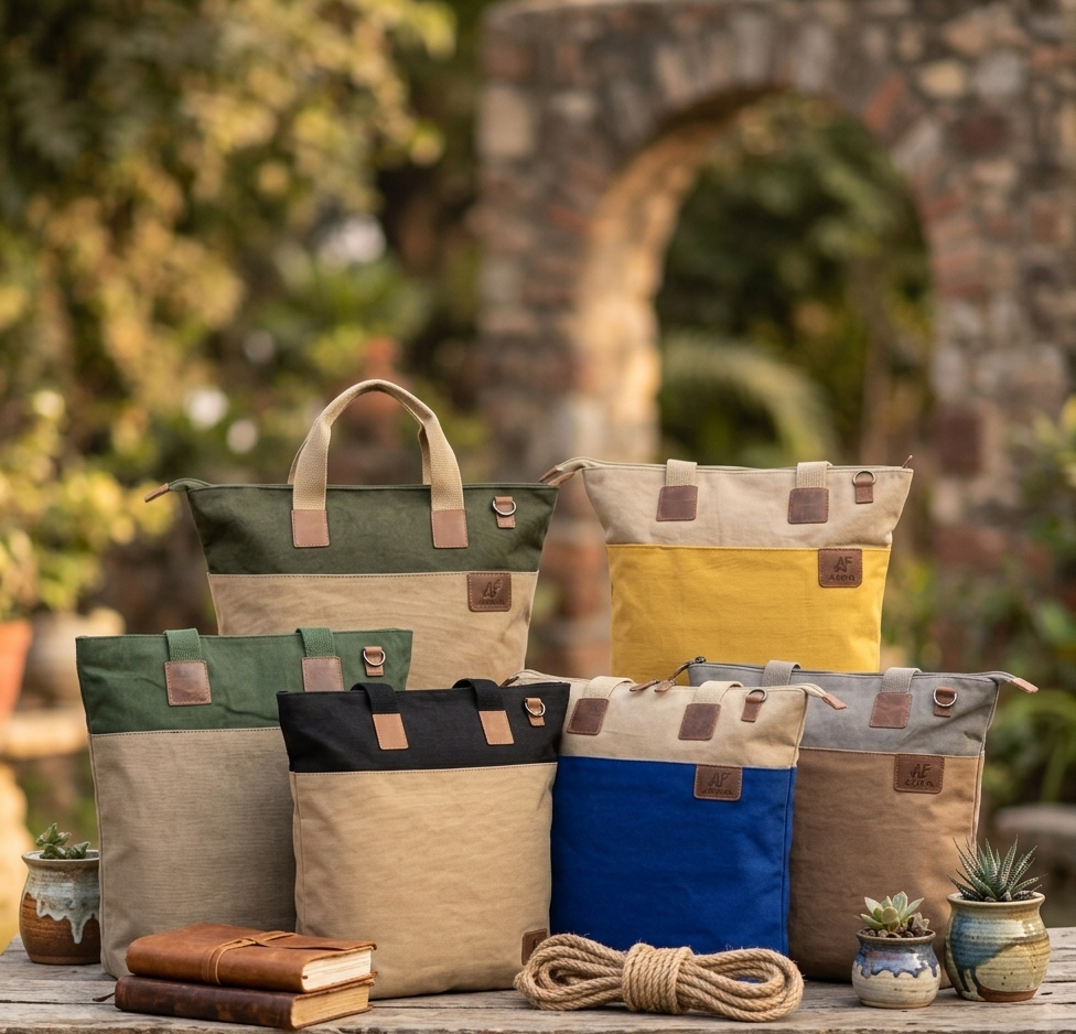 Ajanta Premium Canvas Office Tote Bag for Women